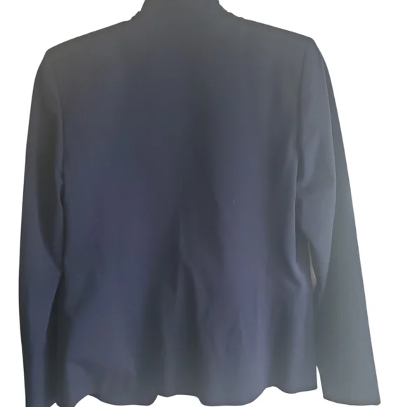 ELLIE TAHARI SIZE 8 BLAZER NAVY - Picture 2 of 6